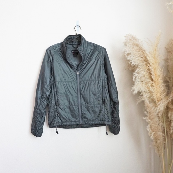 REI Other - REI grey men’s down jacket convertible vest